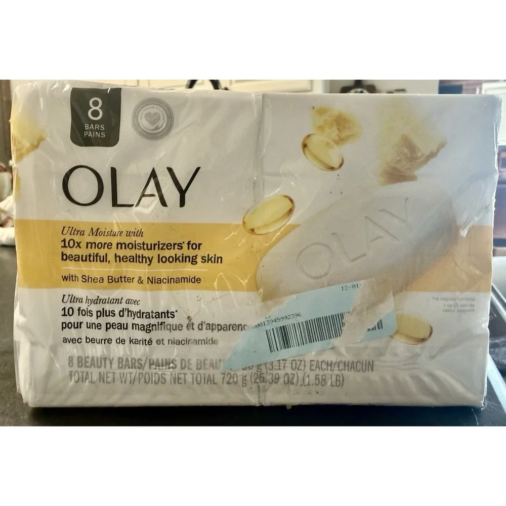 OLAY Ultra Moisture Beauty Bar Soap with Shea Butter & B3 Complex-8 Beauty Bars